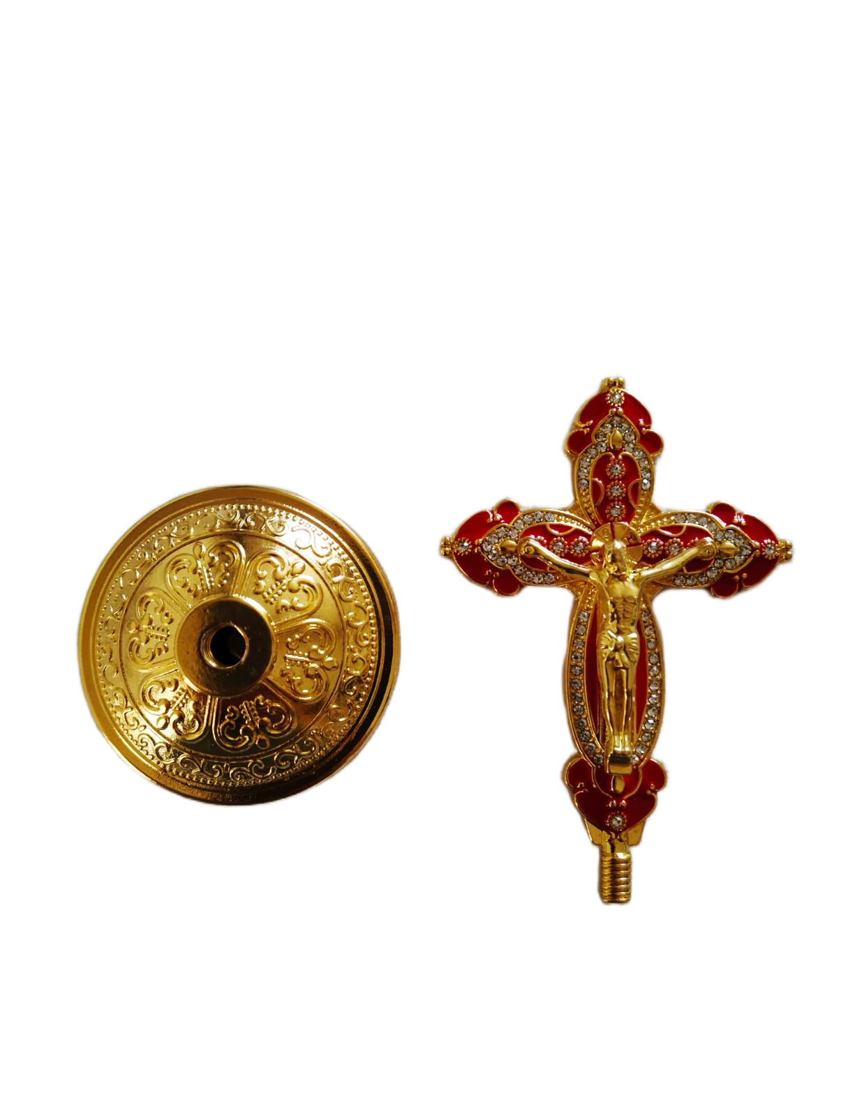 Метален кръст с разпятието