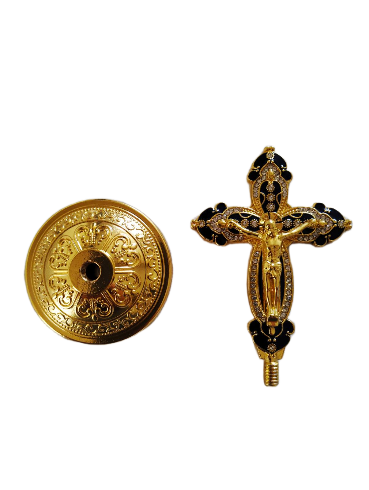 Метален кръст с разпятието