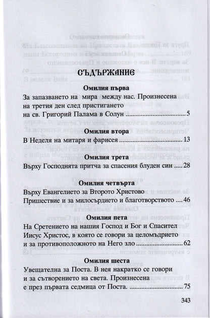 Светител Григорий Палама - Омилии