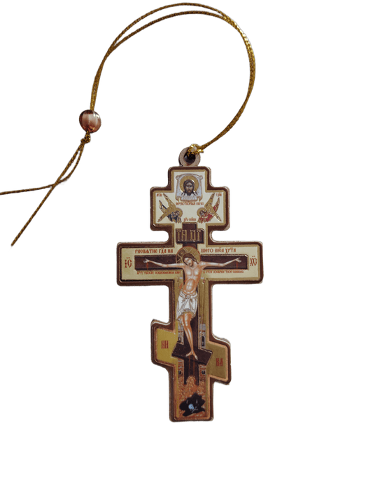 Дървен кръст за кола