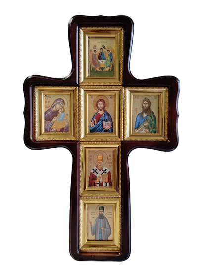 Стенен кръст с икони