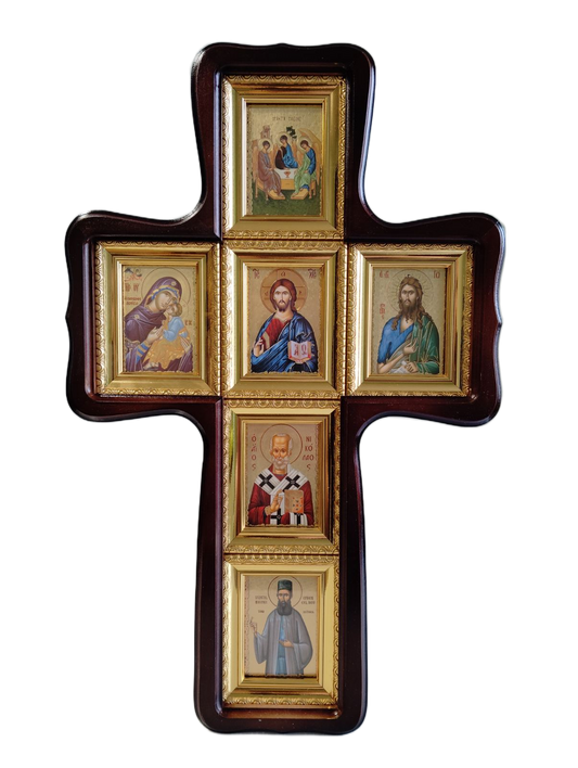 Стенен кръст с икони